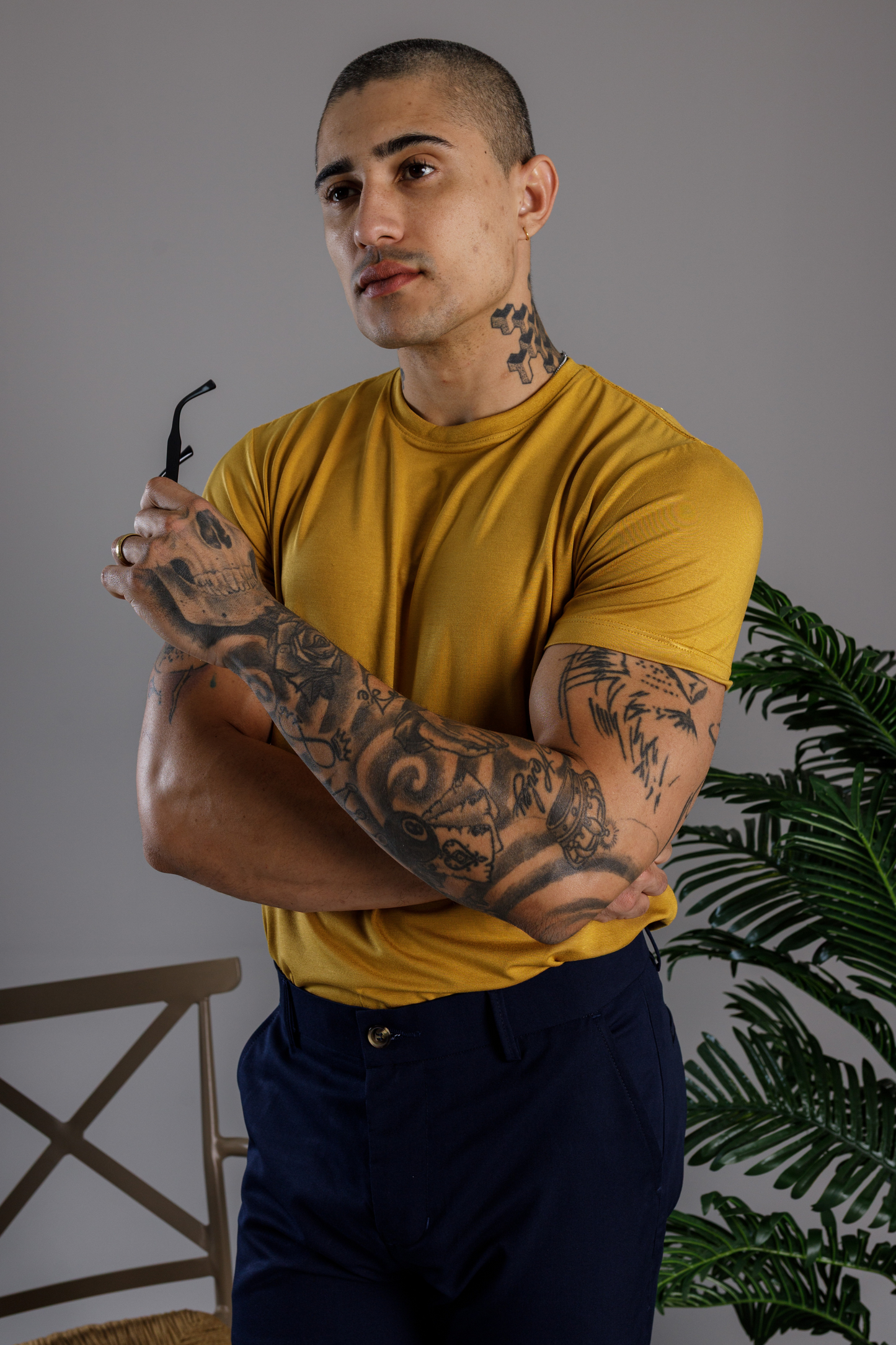 Camiseta Tecnológica Modal Vicenza Mostarda