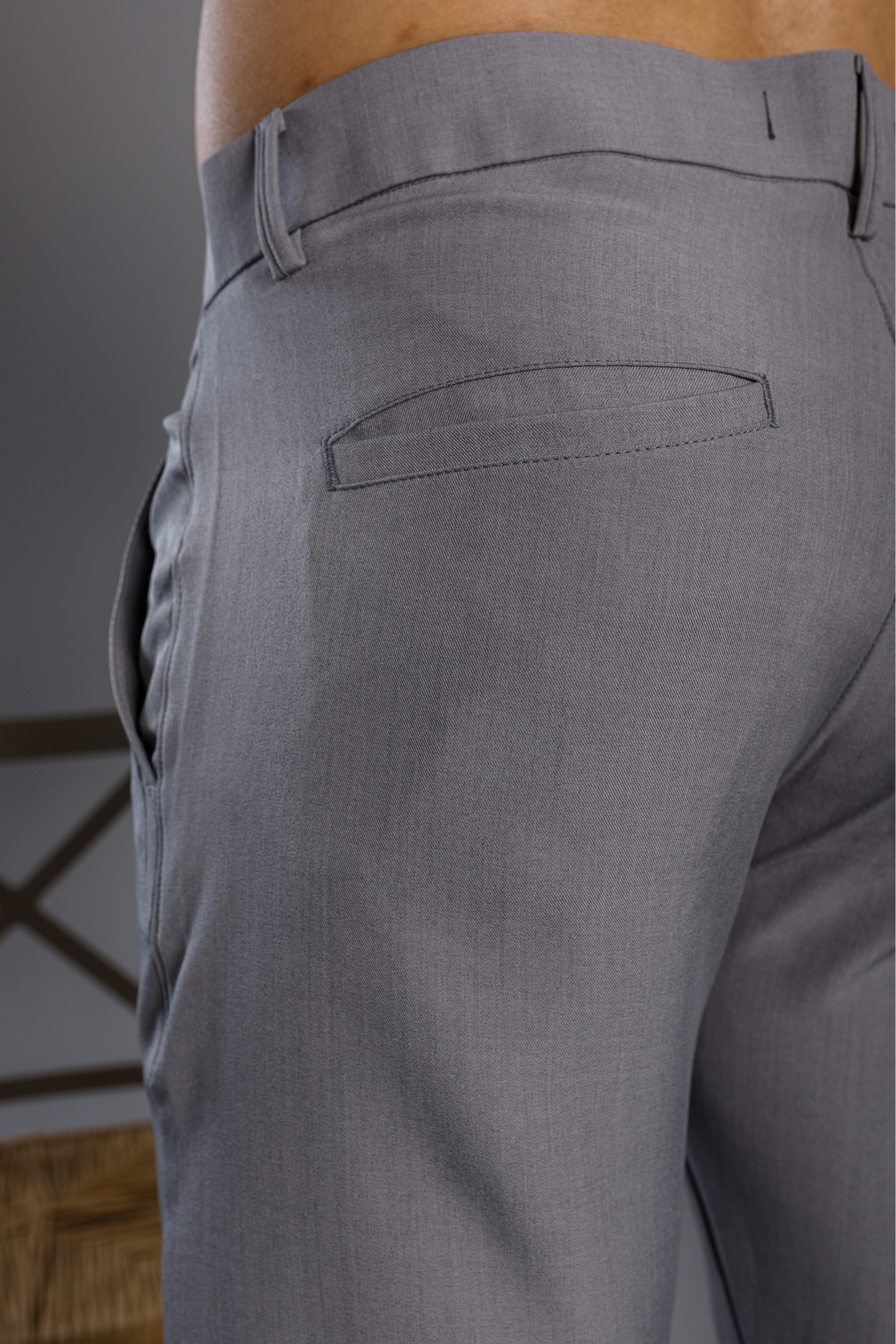 Calça Alfaiataria Tecnológica Slim Firenze Cinza