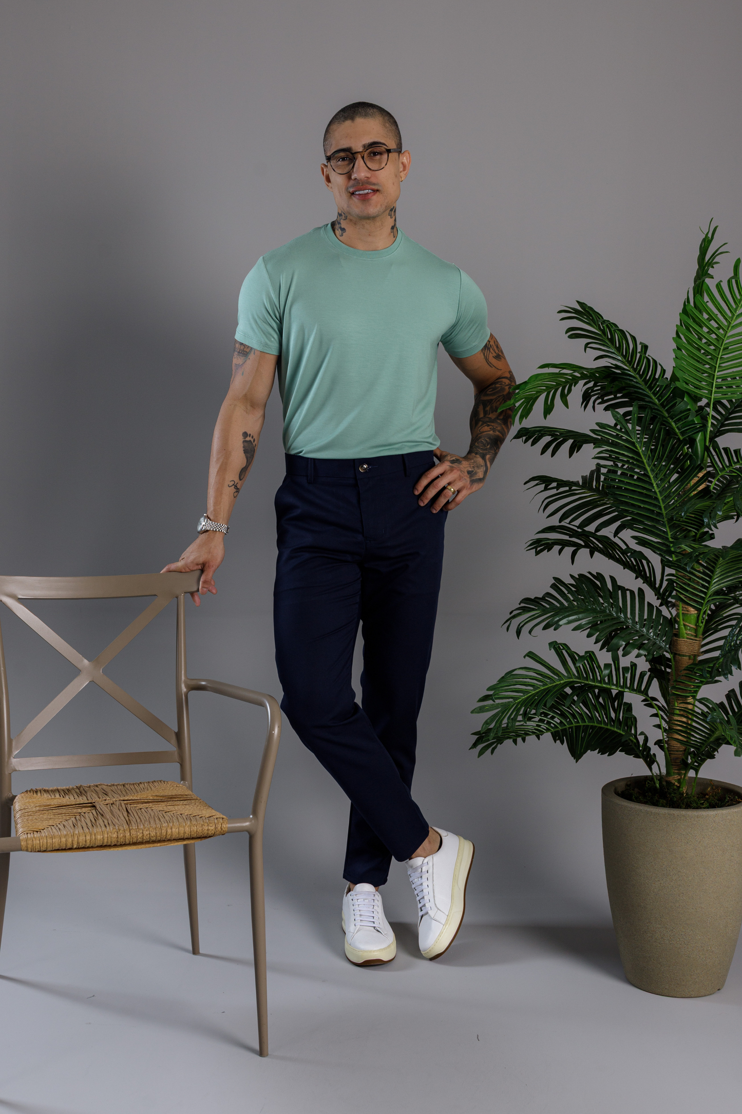 Camiseta Modal Vicenza Verde agua
