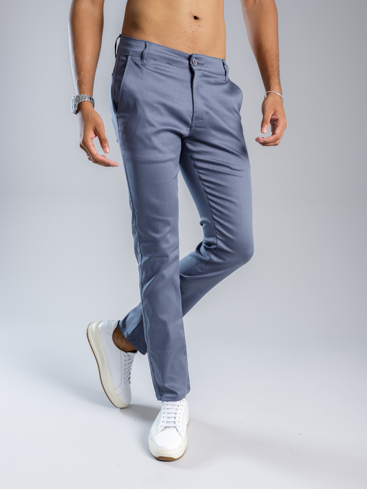 Calça Alfaiataria Slim Veneza Azul Oceano