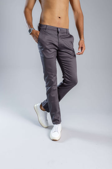 Calça Alfaiataria Slim Veneza Chumbo