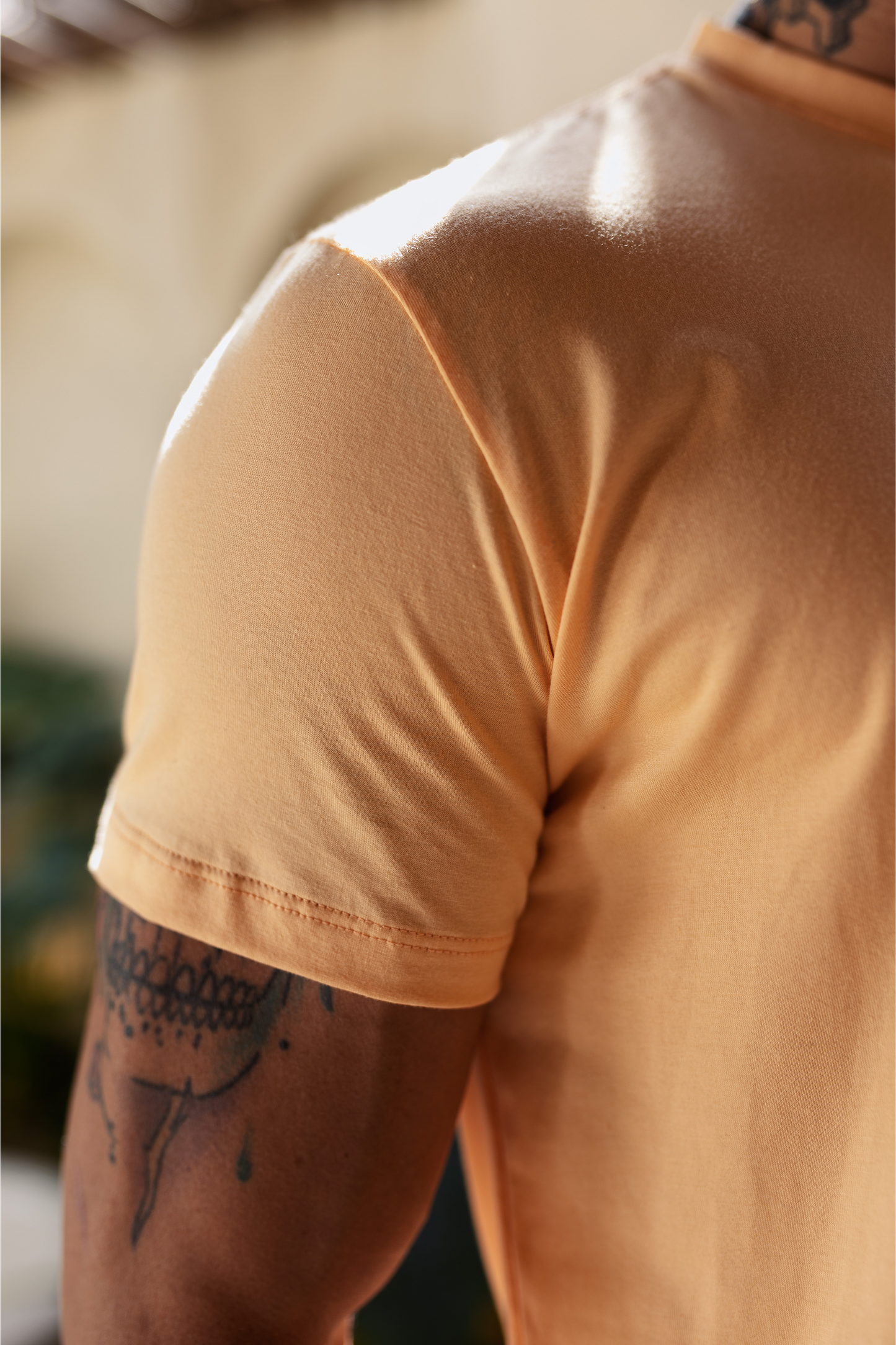 Camiseta Básica Algodão Egípcio Vicenza Salmão