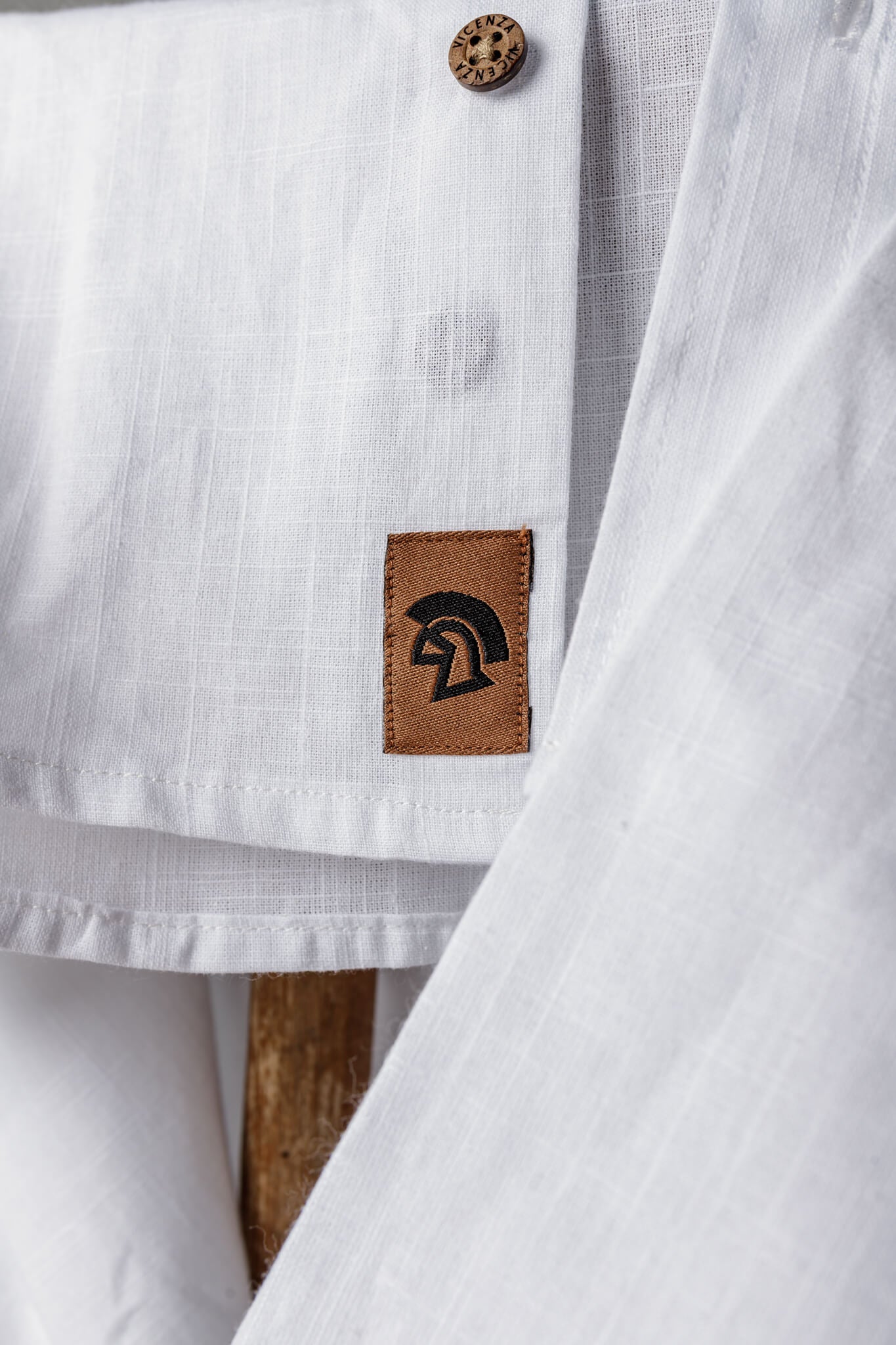 Camisa Manga Longa Linho Gola Tradicional Branca